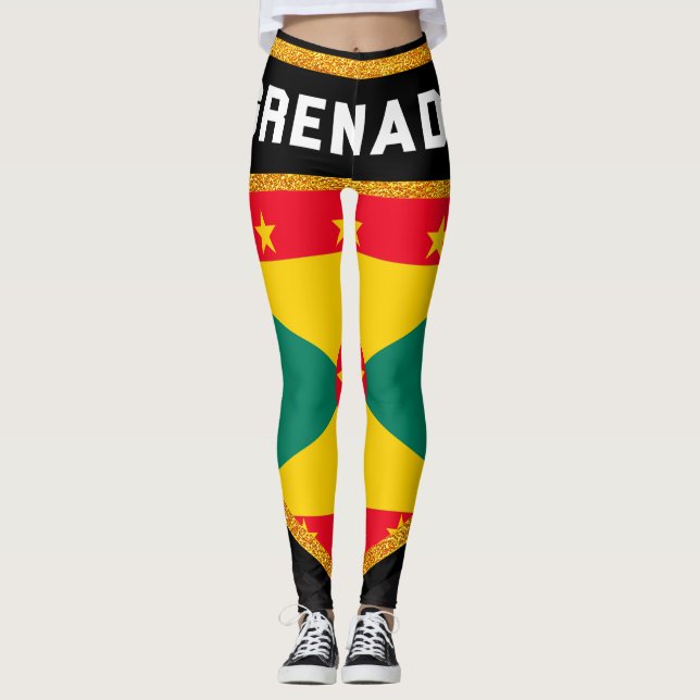 Grenada-Flagge Leggings (Vorderseite)