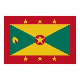 Grenada-Flagge Poster