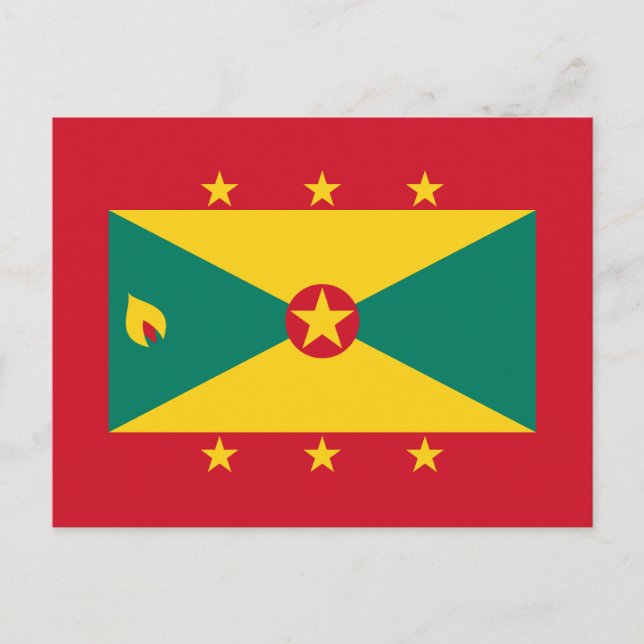 Grenada-Flagge Postkarte (Vorderseite)