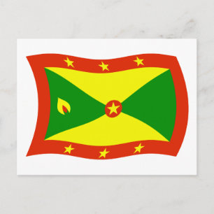 Grenada-Flagge Postkarte