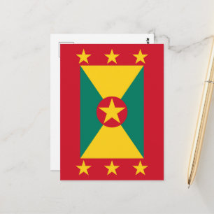 Grenada-Flagge Postkarte