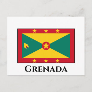 Grenada-Flagge Postkarte