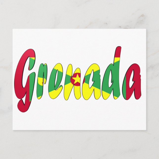 Grenada-Flagge Postkarte (Vorderseite)