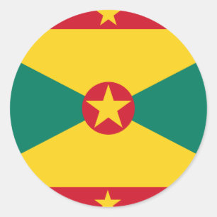 Grenada-Flagge Runder Aufkleber