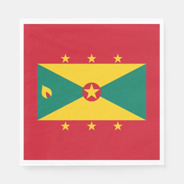 Grenada-Flagge Serviette (Vorderseite)