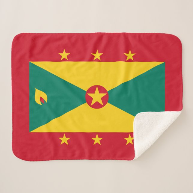 Grenada-Flagge Sherpadecke (Vorderseite (Horizontal))