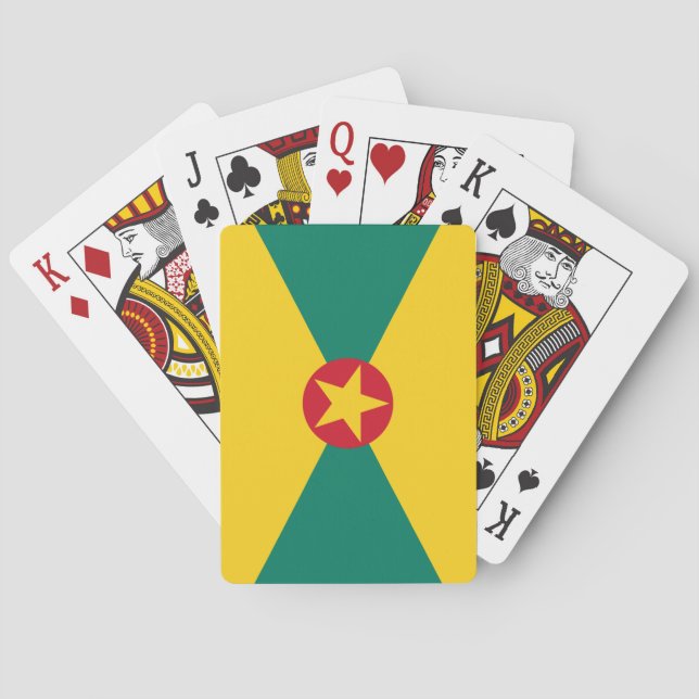 Grenada-Flagge Spielkarten (Rückseite)