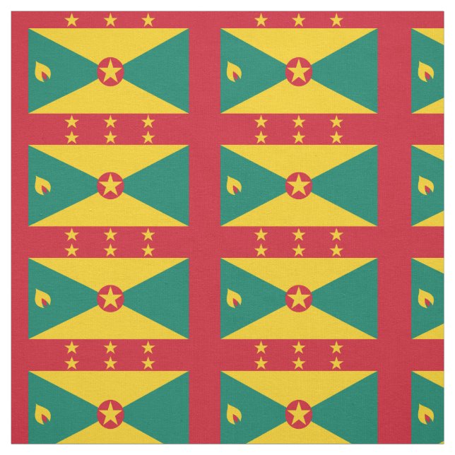 Grenada-Flagge Stoff (Muster)