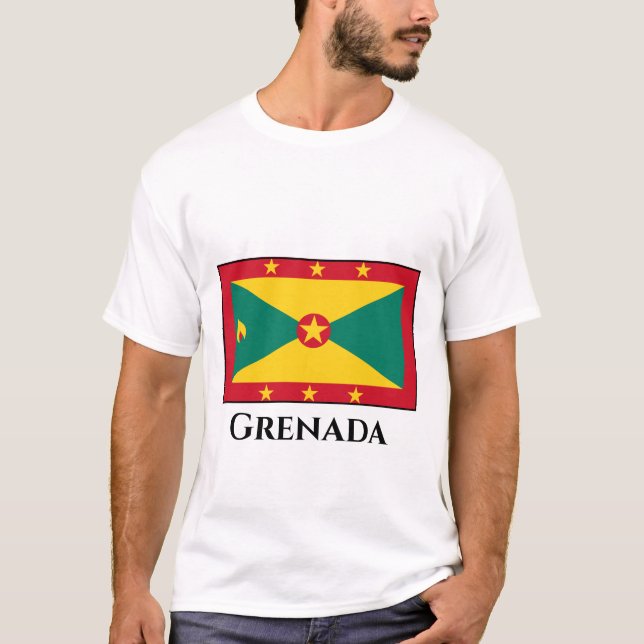 Grenada-Flagge T-Shirt (Vorderseite)