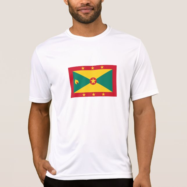 Grenada-Flagge T-Shirt (Vorderseite)