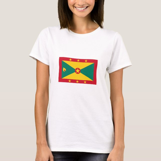 Grenada-Flagge T-Shirt (Vorderseite)