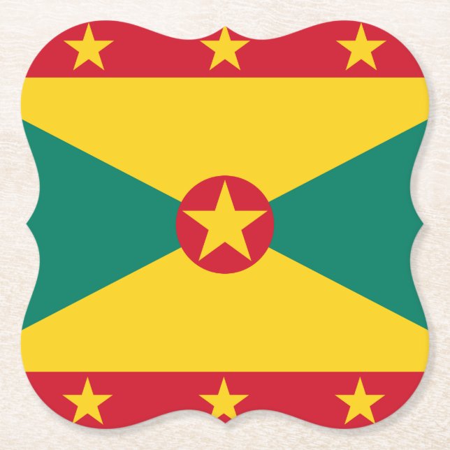 Grenada-Flagge Untersetzer (Vorderseite)