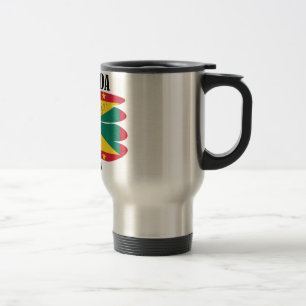 Grenada-Flaggen-Reise-Tasse Reisebecher