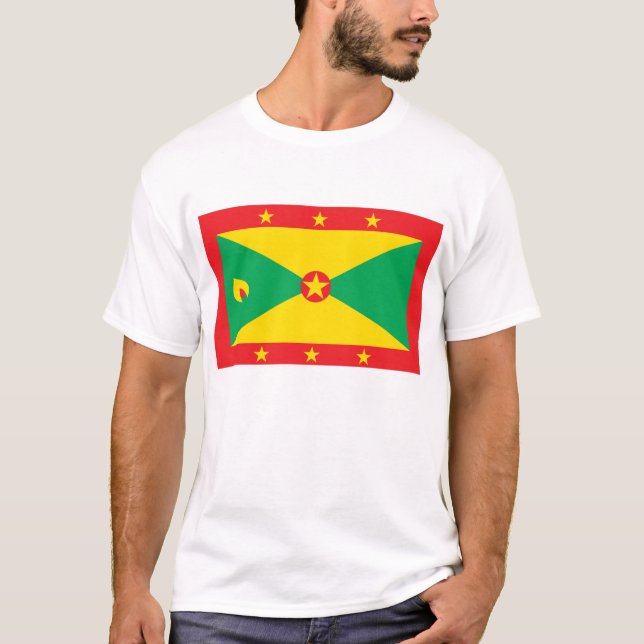 Grenada-Flaggen-T - Shirt (Vorderseite)