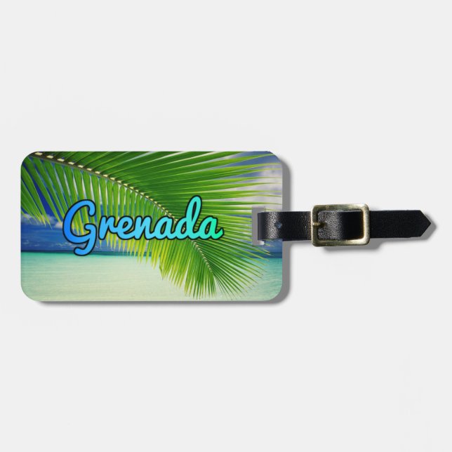 Grenada Gepäckmarke Gepäckanhänger (Vorderseite horizontal)