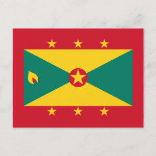 Grenada - grenadische Flagge Postkarte