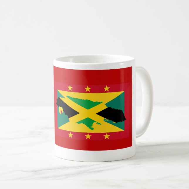 GRENADA JAMAICA FLAG Gesegnetes nationales Kulture Kaffeetasse (VorderseiteRechts)