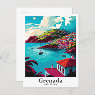 Grenada Karibisches Tessin Postkarte