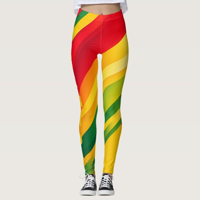 Grenada klassisch farbenfroh  leggings (Vorderseite)