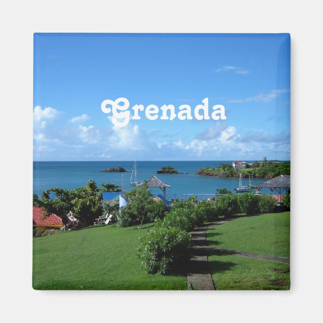 Grenada Landschaft Magnet (Vorne)