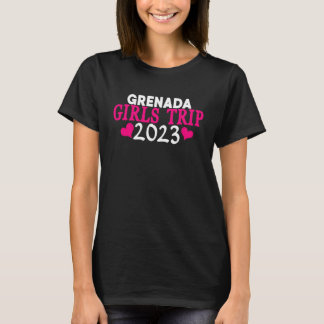 Grenada Mädchen Reise 2023 Frauen Junggesellinnen T-Shirt