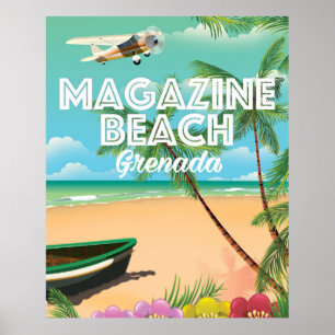 Grenada Magazine Strand Reiseplakat Poster