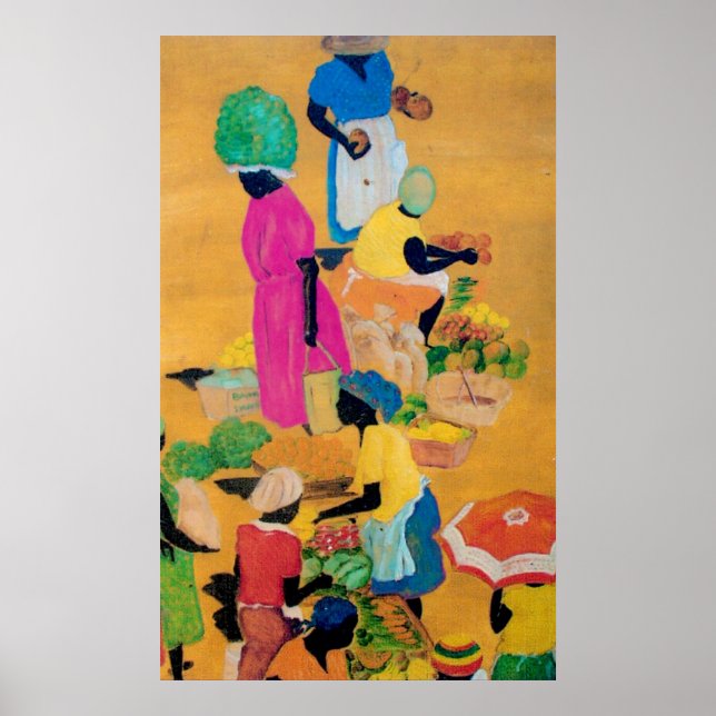 Grenada Market Scene Poster (Vorne)