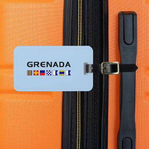 Grenada Nautical Maritime Sailing Flags Gepäckanhänger