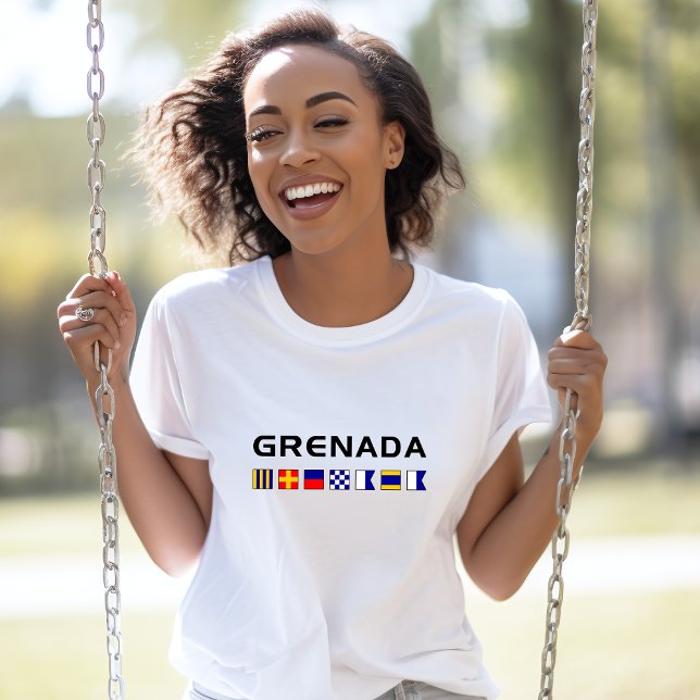 Grenada Nautical Maritime Sailing Flags T-Shirt (Von Creator hochgeladen)