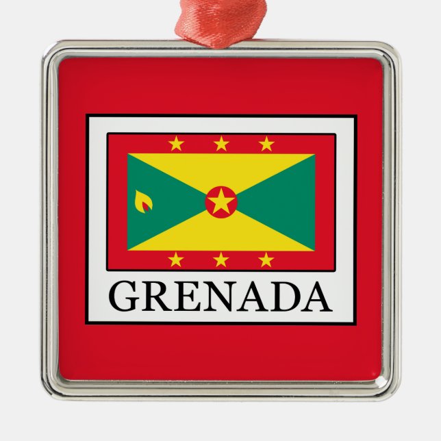 Grenada Ornament Aus Metall (Vorne)