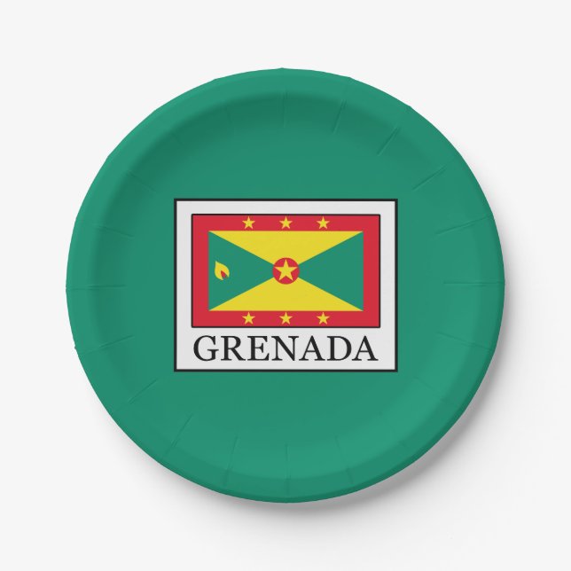 Grenada Pappteller (Vorderseite)