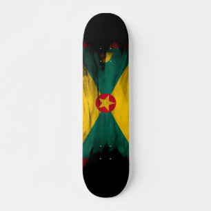 Grenada-Pinselstrich, Nationalflagge Skateboard