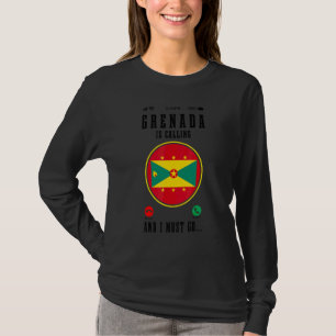 Grenada ruft und ich muss gehen Grenadische Flag T-Shirt