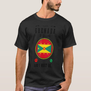 Grenada ruft und ich muss gehen Grenadische Flag T-Shirt