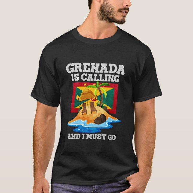 Grenada ruft und ich muss gehen T-Shirt (Vorderseite)