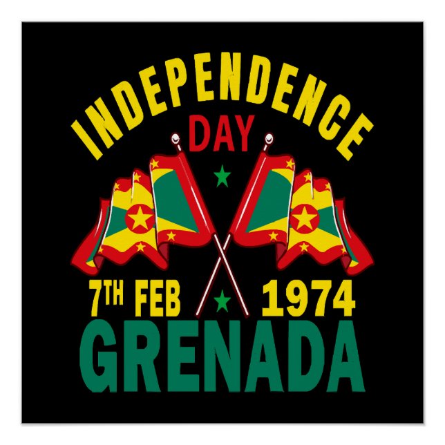Grenada Unabhängigkeitstag Poster (Vorderseite)