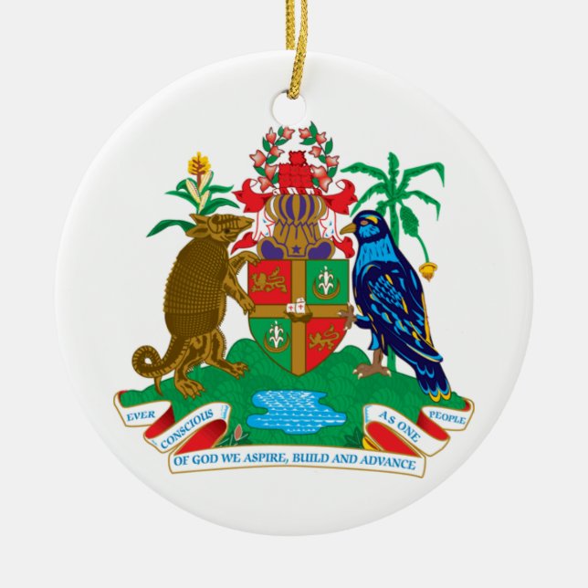 Grenada* Wappen Verzierung Keramikornament (Vorne)