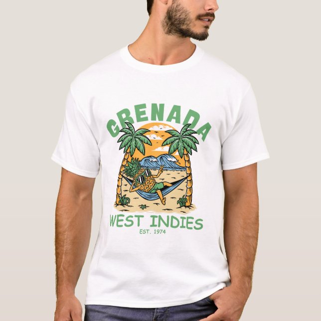 Grenada Westindischen Inseln T-Shirt (Vorderseite)