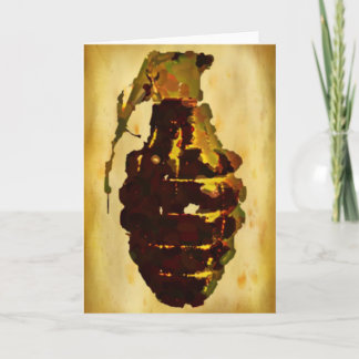 Grenade Greeting Card Karte