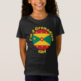 Grenadian Girl | Farbenfrohe Grenada-Flaggentypogr T-Shirt