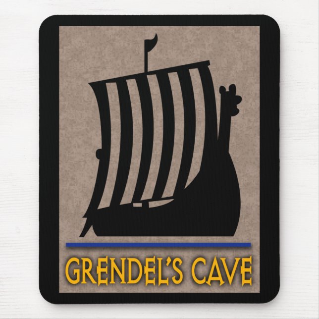 Grendel's Höhlenlogo Mouse Pad Mousepad (Vorne)