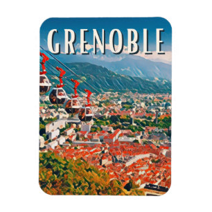 Grenoble Foto Vintage Magnet