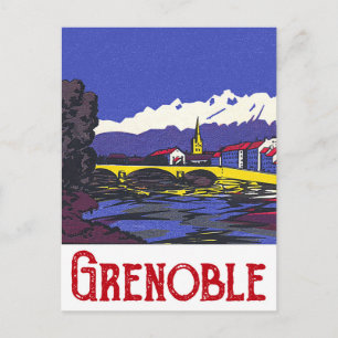 Grenoble, Frankreich Postkarte