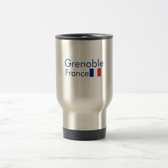 Grenoble, Frankreich - Reisen/Tasse Reisebecher (Mittel)