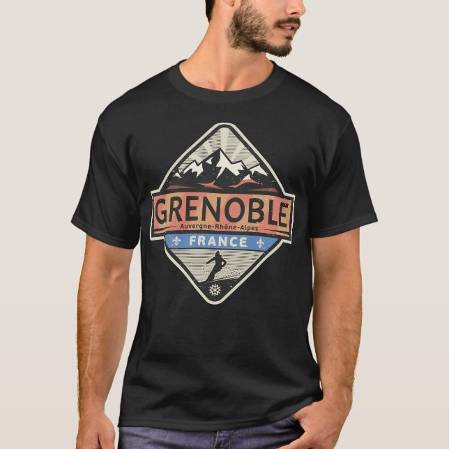 Grenoble Frankreich T-Shirt (Vorderseite)