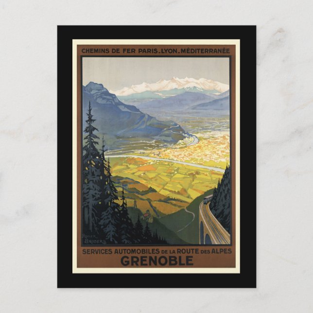 Grenoble Postkarte (Vorderseite)
