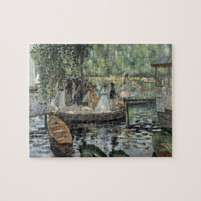 Grenouillere Renoir Impressionist Malerei Art Puzzle (Horizontal)