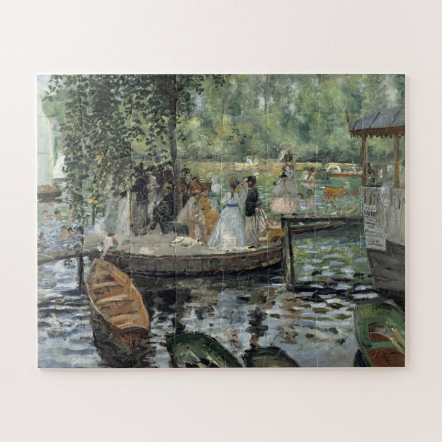 Grenouillere Renoir Impressionist Malerei Art Puzzle (Horizontal)