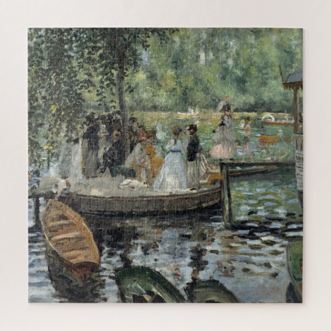 Grenouillere Renoir Impressionist Malerei Art Puzzle (Vertikal)