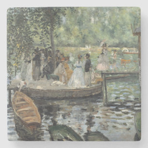 Grenouillere Renoir Impressionist Malerei Art Steinuntersetzer